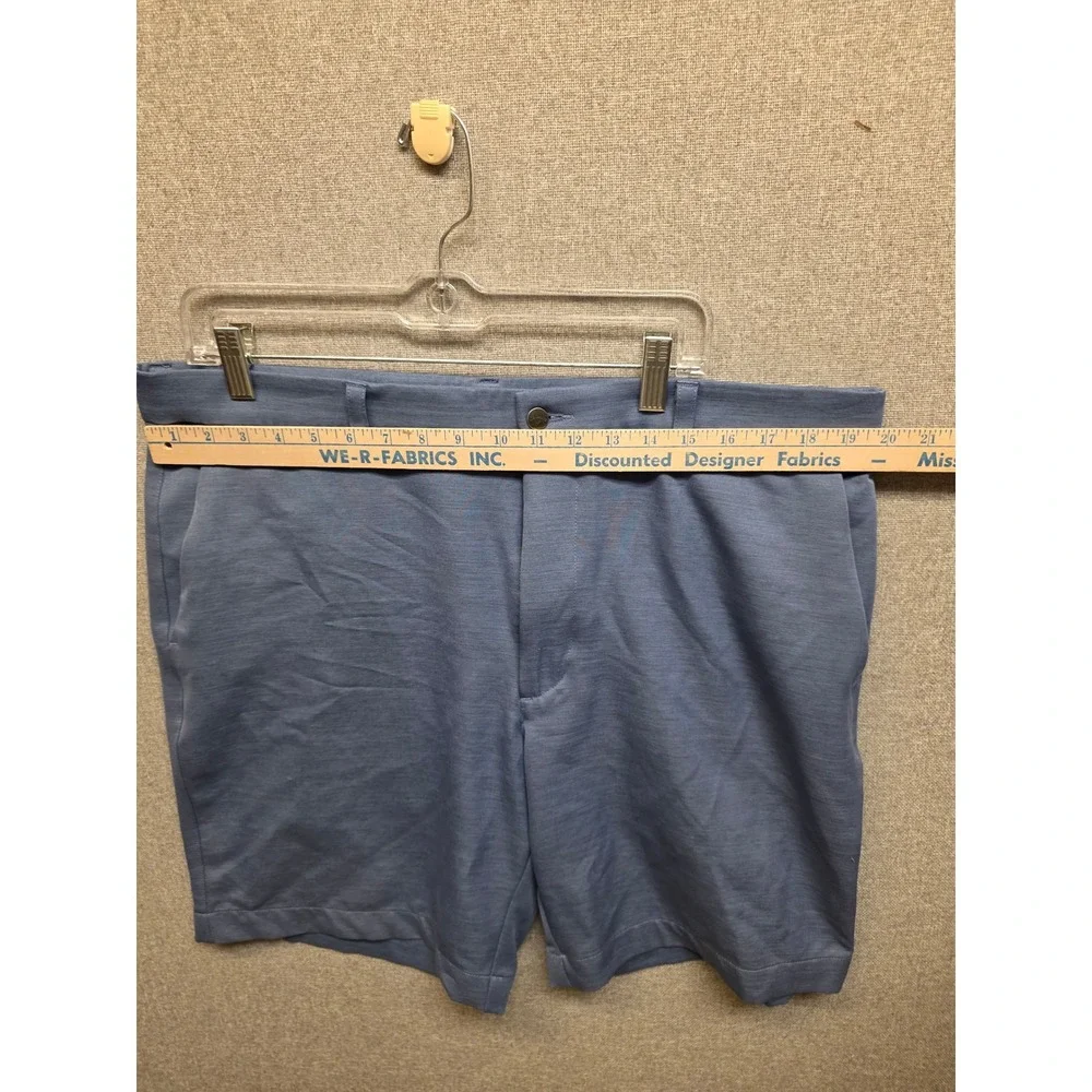 Callaway Mens Blue Heathered Golf Shorts Size 38 Performance Stretch Flat Front